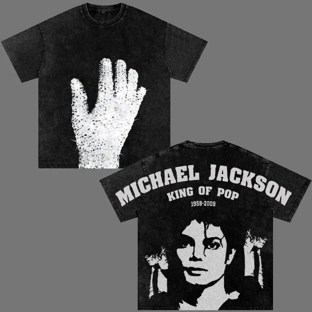Michael Jackson Vintage Graphic Premium Cotton T-Shirt, King of