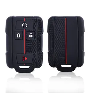 Premium Protective Key Cover, Compatible with Certain for Models, Key Cover for Colorado And Silverado - Remote Control Protection for for GMC Vehicles - Made of Silicone - Shockproof And Wear-Resistant - Precisely Fits, Car Key Protector