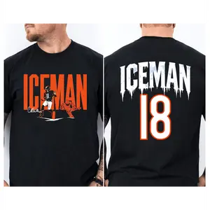 ICEMAN WILLIAMS Number 18 Graphic T-Shirt Unisex 100% Cotton Bear Player Signature Football Lover Tee Team Pride Fan Gift Soft Comfortable Fit