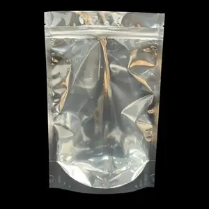 Aluminum Foil Self-Sealing Bags, Half-Transparent Plastic Bag, Thickened Flat Bottom Sealed Bag, Food Packaging Bag