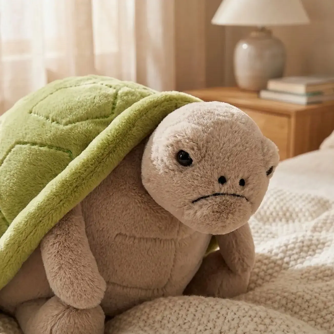 Jellycat Moody Turtle Plush Soft Companion for Cozy Spaces and Collectors