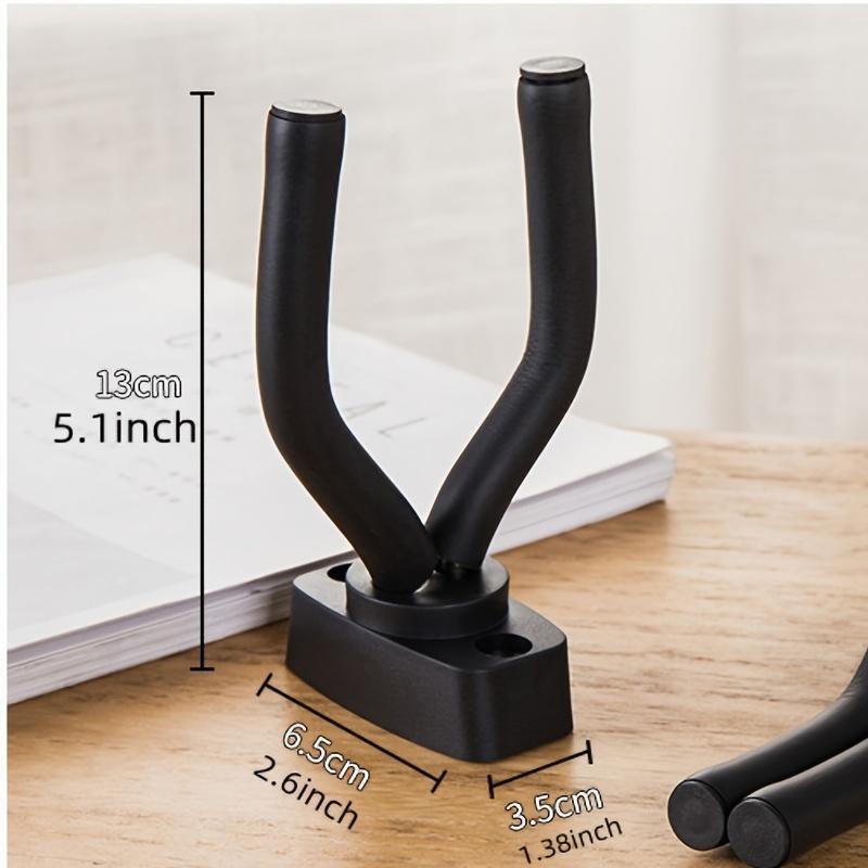 Guitar Wall Mount Hanger, Guitar Hanger Wall Hook Holder Stand Black Display with Screws - Easy to Install - Fits All Size Guitars, Bass, Mandolin, Banjo, Ukulele