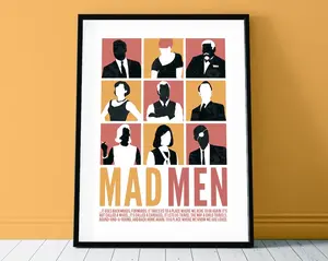 Mad Men Illustrated Poster Art Print Decor Decoration