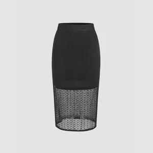 Cider [size 2-10] Lace Mid Rise Midi Skirt SwimWeek