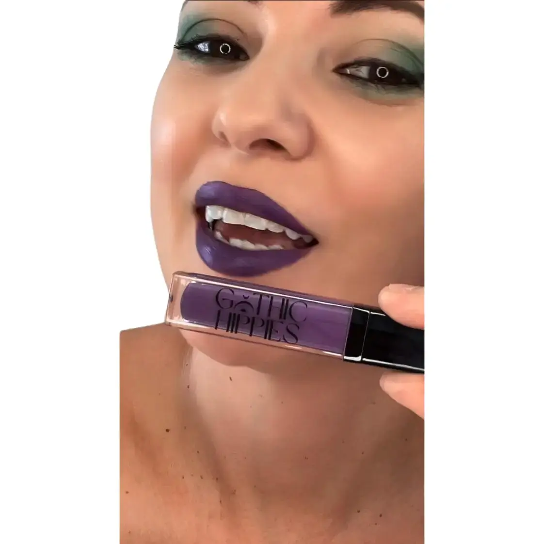 Gothic Hippies LUXURY GODDESS Liquid Velvet Lipstick Jinx - Bright Purple Periwinkle, Velvet Creamy Texture, Lightweight Longwear, Highly Pigmented, Matte Finish, Perfect Match with Pencil - Gloss