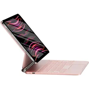 Keyboard Case for iPad Air 11 inch 2026 M4/2025 M3/2024 M2 &iPad Pro 11 Inch(4th/3/2nd/1st) Gen 2022,iPad Air 5th&4th Generation Case with Keyboard,Magic-Stand, Multi- Trackpad,Backlight,