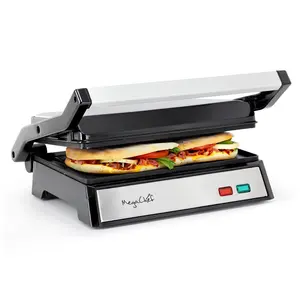 MegaChef Electric Dual Plate Non-Stick Panini Grill