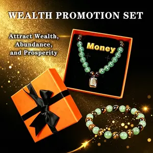 Money Attraction Necklace With GreenAventurine & Tiger Eye Pendant Healing Crystal Stone ，Anniversary, Vacation &Theme Parties Jewelry Charms Abundance Crystal bracelet，Long Chain，Sweater chain，Ideal Gift Jewelry for Men and Women, Can be used as a gift