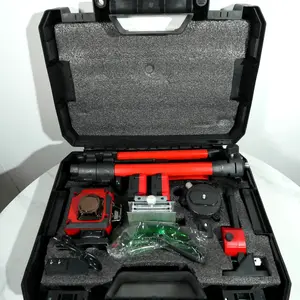 Milwaukee 16 Line Laser Level Set, High Precision ±0.3mm/10m with Dual Power Supply for Job Site Measuring Work tool