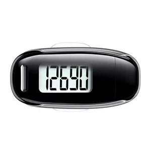 3D Pedometer for Walking, Simple Walking Step Counter with Removable Clip and Strap, USB Rechargeable Step Tracker with Backlight, Accurate Step Counter for Men Women Seniors Wearable