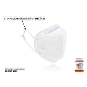 Kids KN95 Mask | Individually Wrapped, Elastic Ear Loops - Bag of 10