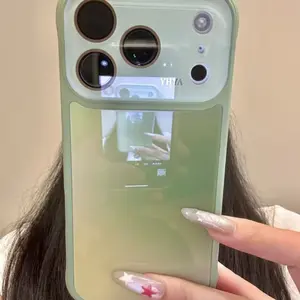 Gradient Glass Phone Case for iPhone 13/14/15/16/17 Pro Max - Premium Minimalist, Shock-Resistant Mobile Phone Case