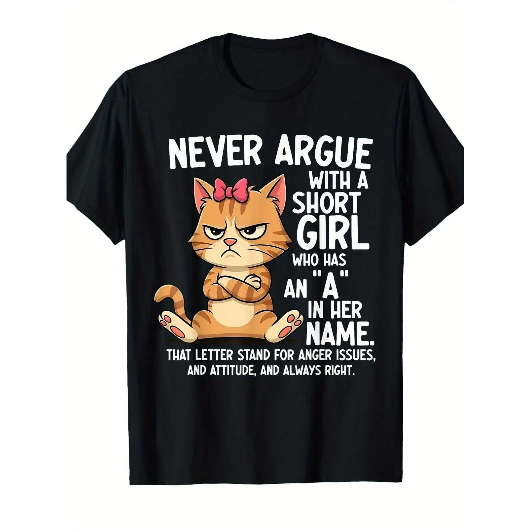 T-shirt featuring an angry cartoon cat graphic and the striking text "Uniq~hus~pen" (new label).