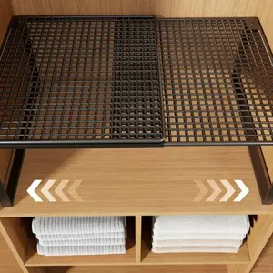 Closet Storage Layer Rack, Dividing Board Clothing Overall Cabinet Divider, Shoe Cabinet Partition Extensible Dormitory Shelf Separator, Adjustable Shelf Rack