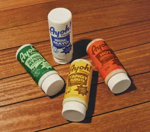 The holy quadrinity. Hot Giardinayo, Dill Pickle Mayo, Tangy Dijonayo, and Original Mayo