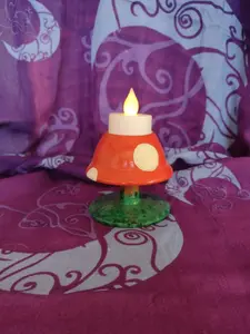 Mushroom Tea Light Holder