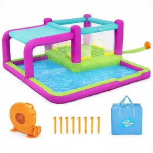 Bestway H2OGO! Bouncin' Bay Kids Inflatable Mega Water Park Outdoor Splash Pool