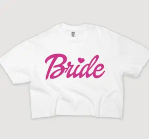Bride Wedding theme crop top for women
