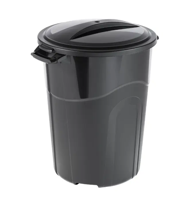 32 Gallon Heavy Duty Injection Molded Trash Can with Click Lock Lid for Efficient Waste Management in Home & Commercial Use