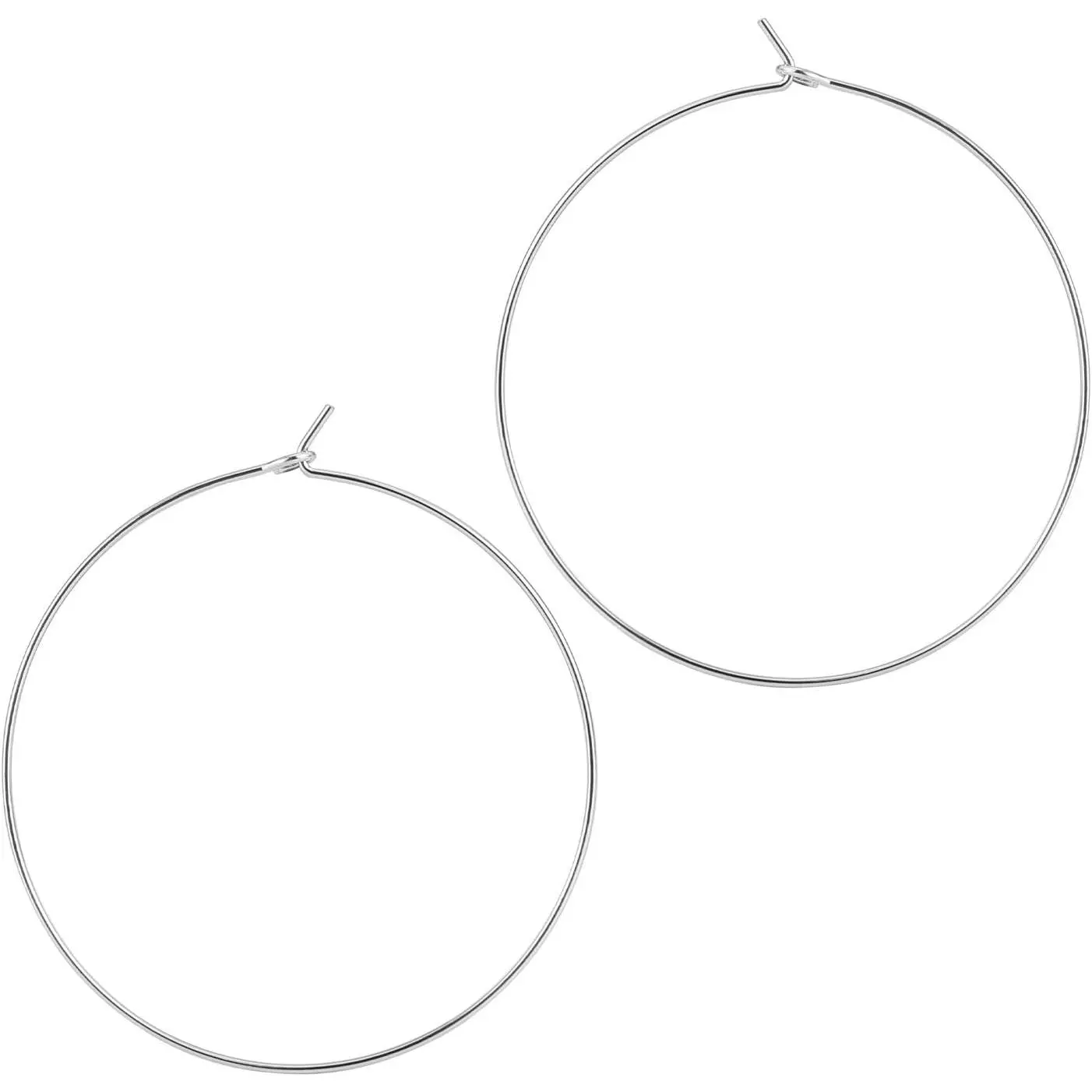Thin  Hoop Earrings for Women -  Lightweight  Hoop Earrings Dainty - Large