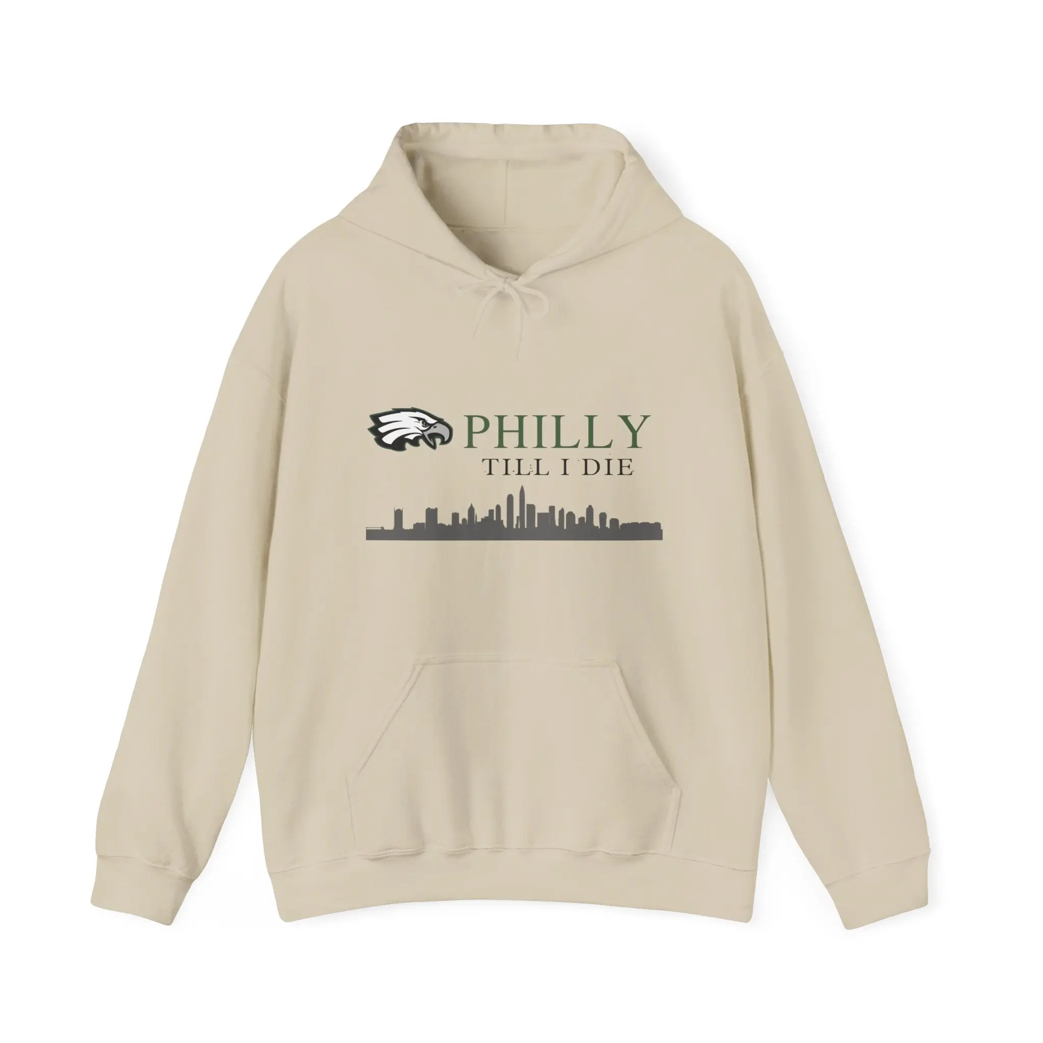 Philly Till I Die – Eagles Fan Minimalist  Unisex Heavy Blend™ Hooded Sweatshirt