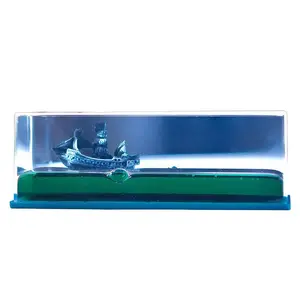 Pearl Sunken Ship Box Set, Ameli Pirate Boat Drift Bottle, Acrylic Never Sinks Model Home Decor Toy Gift, Acrylic Desktop Decoration