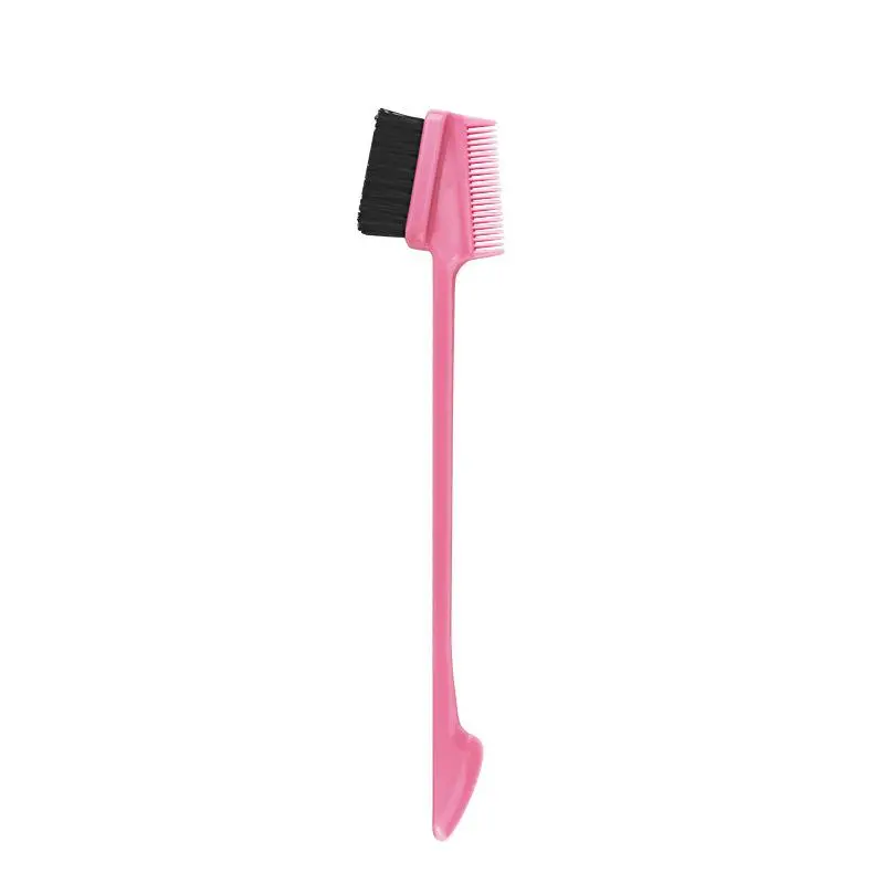 Ronashow Human Hair Tool with 1pcs Head Makeup Comb Dye Hair Comb Eyebrow Brush Mascara Brush Wax Shredded hair Random color -Not For Sale