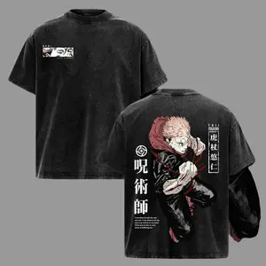 Itadori Yuji Execution Arc Vintage T-Shirt – Jujutsu Kaisen Anime Graphic Tee Oversized Streetwear Apparel, Soft Cotton Casual Unisex Top, Cursed Energy Inspired Sweatshirt, Gift for JJK Fans