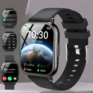 New Smartwatch, Multifunctional Smart Watch, Wearable Smartwatch, Wireless Bluetooth-compatible Watch, Calls, Messages, Music, Sports Mode, Compatible with iPhone and Android, Perfect Gift