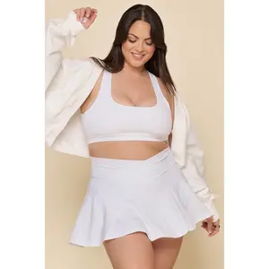 Crisscross Hourglass® Twirl Skort - White