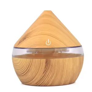 Volcanic Form Wood Grain Aromatherapy Diffuser - USB-Powered Mini Humidifier, Natural Look, Quiet Operation, Portable for Bedroom, Living Room, Office Desktop, Students, Supports Adding Essential Oils