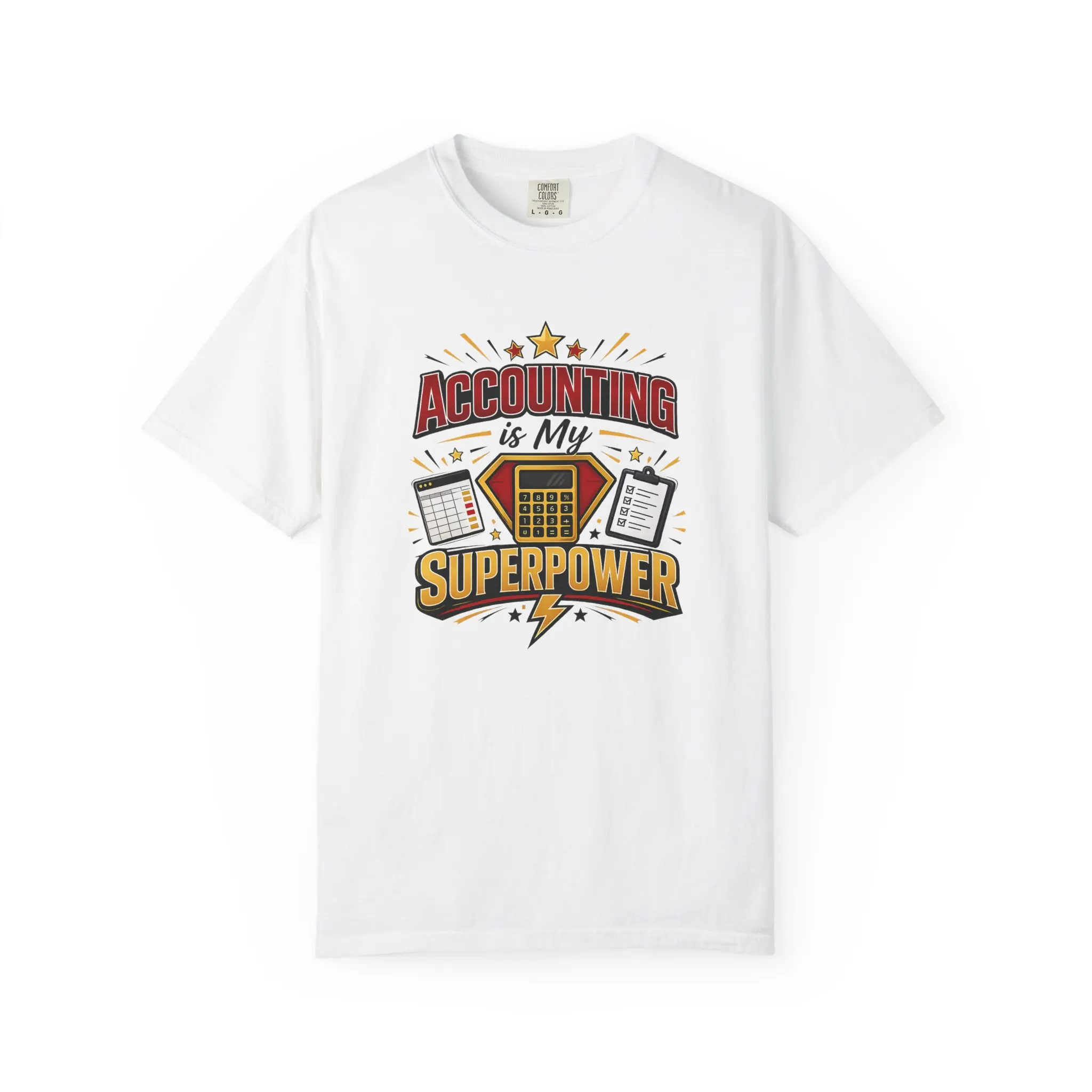 ACCOUNTING IS MY SUPERPOWER T-Shirt | Accountant Graphic Tee by CK ACCOUNTING FIRM & LOVE