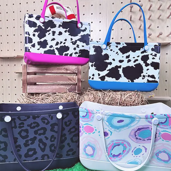 Summer hot selling leisure beach tote bag, fashionable patterned women's bag, portable women's bag, holiday trend, trendy handbag