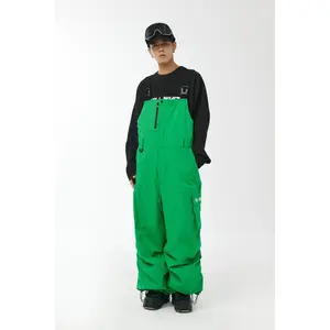 CHILLWHITE Oversize Snow Bib Pants - Cyan