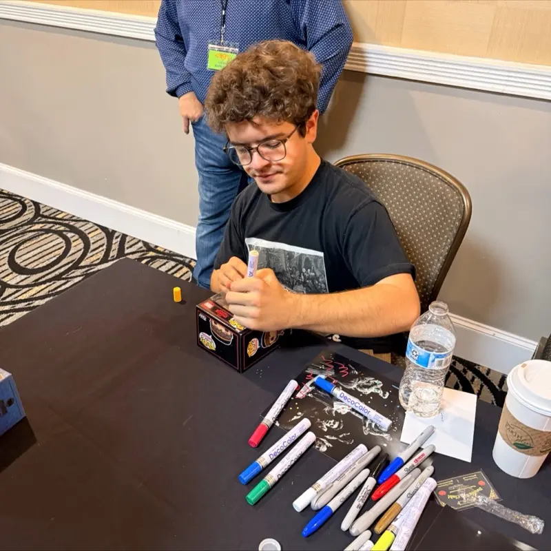 Funko Signed Stranger Things Dustin Henderson Beat-Up Vinyl Collectible Figurine - TV/Movie Character Figure for Collectors