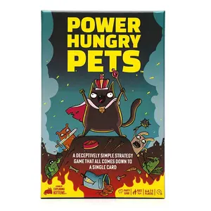 Power Hungry Pets Game Set by Exploring Kittens, 2-6 Players, Ages 7+, 15 Minutes Gameplay, Fun Family Board Game for Kids