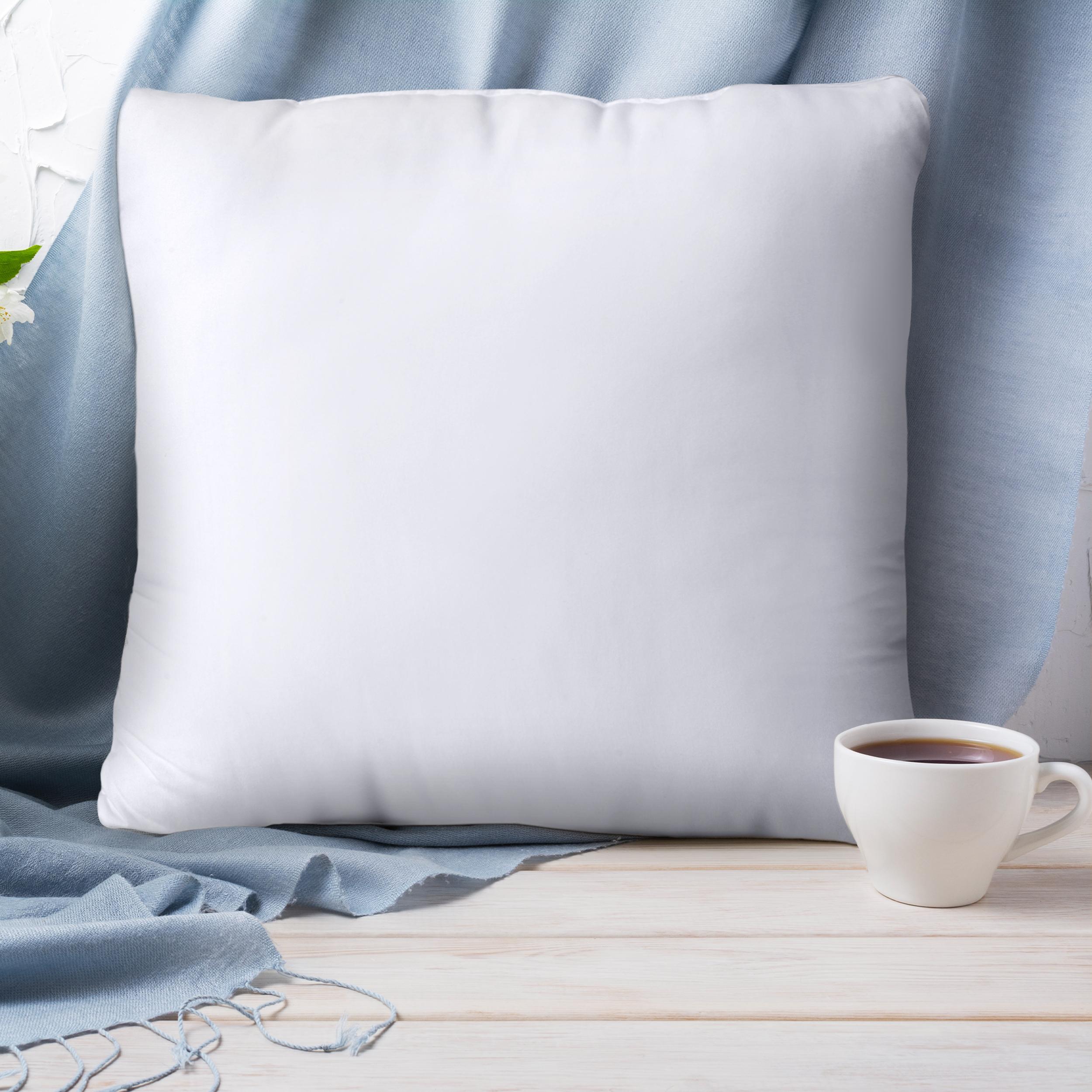 Utopia Bedding White Throw Pillow Inserts - Pack of 2 Durable Memory Foam for Bed & Couch - Soft 115 GSM Brushed Fabric - Breathable Comfortable Decorative Pillows