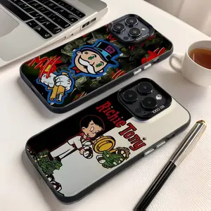 Fun Richie Rich Cartoon Phone Case for IPhone 17,16,15,14,13,12,11,Pro,Max,Plus, Samsung Galaxy S26 S25 S24 S23 S22 Anti Fall Black Matte Hard