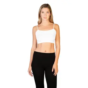 White Bralette Standard Size For Women Soft and Stretchy 92% Nylon 8% Spandex Fits Sizes 0 12