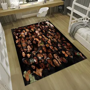 Hiphop Rug,Legends Rug,Rappers Rug,Music Rug,Music Decor,Music Room Rug