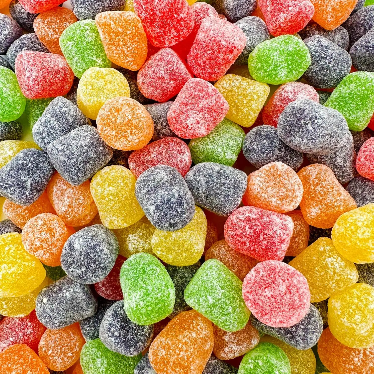 Gum Drops Jelly Candy | 2-Pound Bag | Assorted Fruit Flavors | Gumdrops Candy for Holiday Buffets & Dessert Decorating | Strawberry, Pineapple, Orange, Lime, and Grape