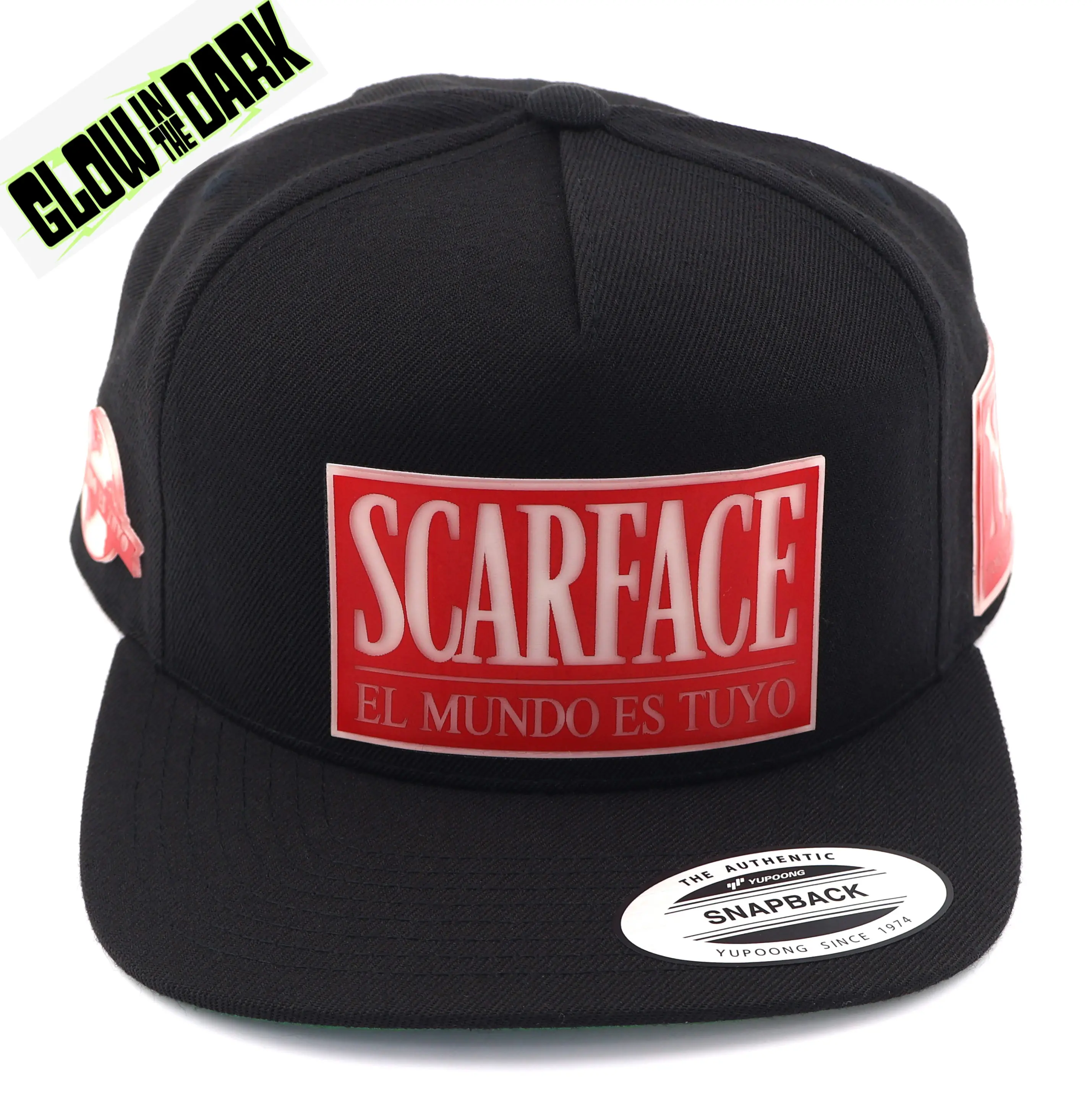 SCAREFACE El Mundo Es Tuyo Glow In The Dark (Red and White) Hat