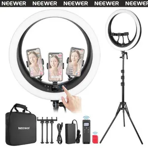 NEEWER RP19H 19" LED Ring Light With 3 Phone Holders NEEWER RP19H 19" LED Ring Light With 3 Phone Holders