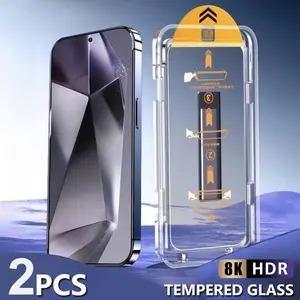 2Pcs Premium Tempered Glass For Samsung Galaxy S25 S24 S23 Ultra S22 S21 Plus S25 Edge Screen Protector Bubble-Free Installation