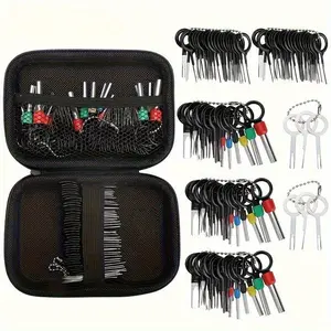 59pcs Wire Harness Pin Remover Set, Removal Tool Kit, Professional Mechanic Tool Kit Car Tool Kit Automotive Connector Terminal Disassembly Tools Kit with Storage Case, Uncharged Manual Operation