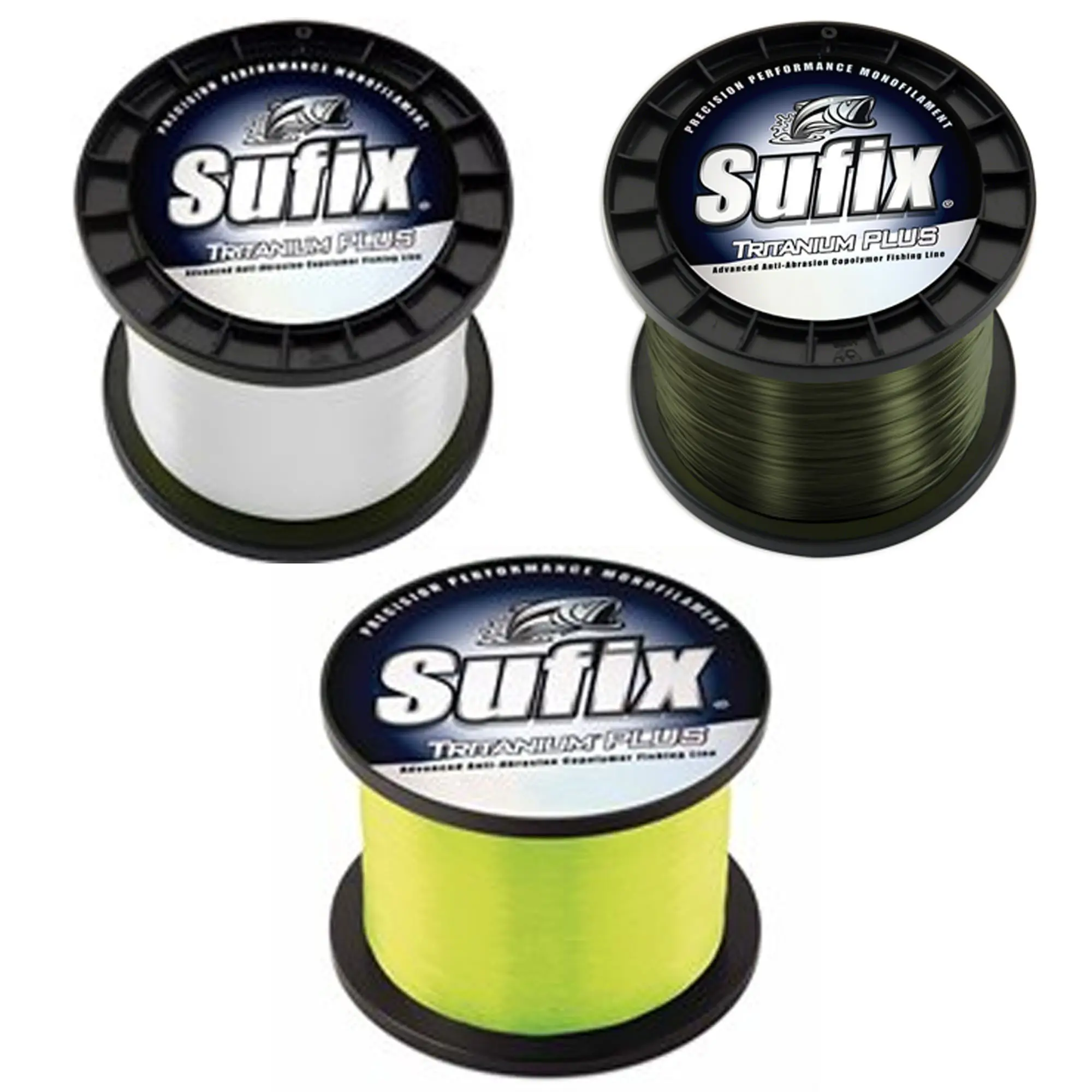 Sufix Tritanium Plus Monofilament Long Cast Fishing Line - High Strength Advanced Copolymer Fishing Gear Supplies for Surfcasting, Outdoor Fishing Supplies