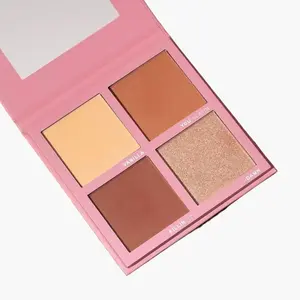 BeBella Deep Snatch & Sculpt Makeup Palette - Silica Base Bronzer, Easy Blend Highlighter for All Skin Types