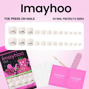 Imayhoo Toe nails Press on nails 24pcs IMHT0010-Nail Care,Nail Art