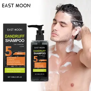 Natural Oak Charcoal Anti-Dandruff Shampoo For Men Deep Purify Dirty Scalp Balance Scalp Oil Secretion Nourish Dry Hair Follicles Remove Head Dandruff Refreshing Formula Keep Hair Light Fluffy Comfortable Daily Men Scalp Cleaning Shampoo