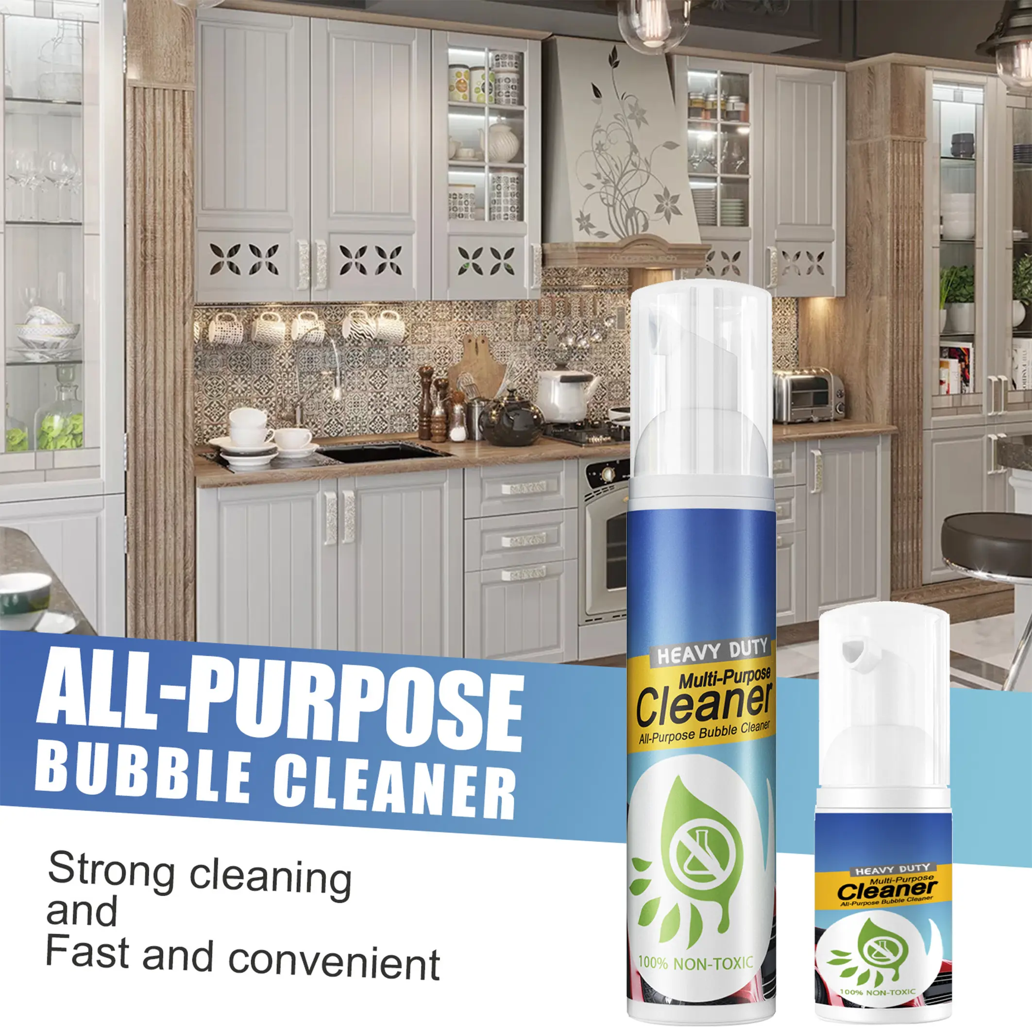 Heavy Oil Foam Cleaner Multi-Purpose Kitchen Degreaser for Cooktops and Kitchenware Powerful and Effective Cleaning